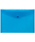 Dokumententasche - 40111-44, Din A4 quer, transparent blau, Polypropylen (PP), Druckknopfverschluss