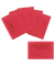 Dokumententasche - 40111-84, A4 quer, transparent rot, Polypropylen (PP), Druckknopfverschluss