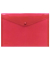 Dokumententasche - 40111-84, A4 quer, transparent rot, Polypropylen (PP), Druckknopfverschluss