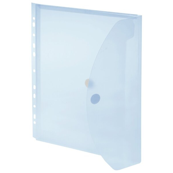 4250037420753 - Dokumententasche 40109-44 A4 hoch transparent blau Kunststoff Klettverschluss 4250037420753 10 Stück