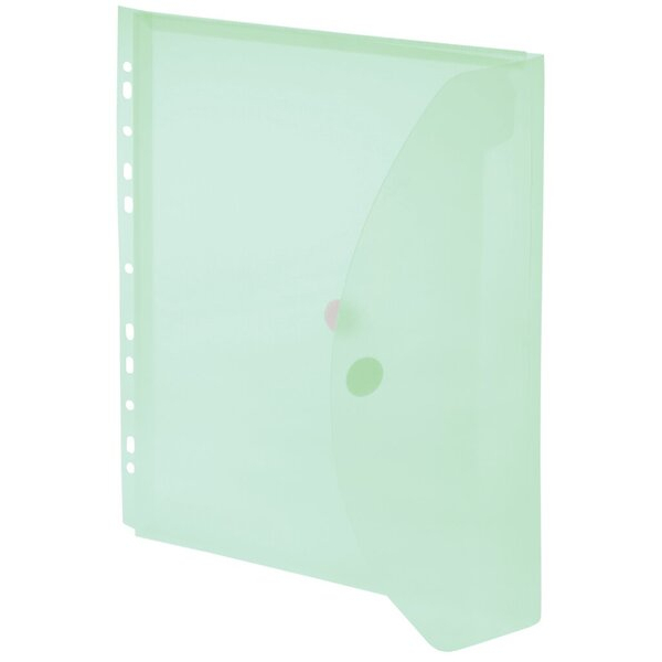 4250037420784 - Umschlag A4 Dehnfalte Abheftrand grün transparent 4250037420784 40109-54 10 Stück