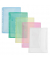 Dokumententasche 40109-94, A4 hoch, transparent 2 x farblos/blau/gr&uuml;n/gelb/rot, Polypropylen (PP), Klettverschluss