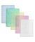 Dokumententasche 40109-94, A4 hoch, transparent 2 x farblos/blau/gr&uuml;n/gelb/rot, Polypropylen (PP), Klettverschluss
