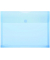Dokumententasche 40105-44, A4 quer, transparent blau, Kunststoff, Klettverschluss