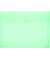 Dokumententasche 40105-54, A4 quer, transparent gr&uuml;n, Kunststoff, Klettverschluss