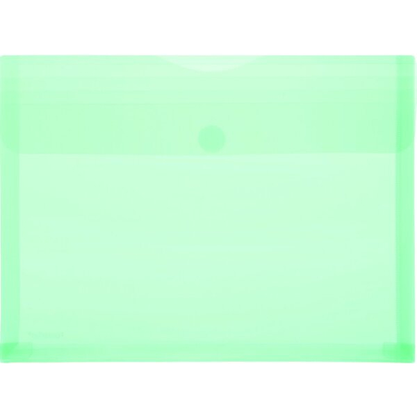 4250037421125 - Dokumententasche 40105-54 A4 quer transparent grün Kunststoff Klettverschluss 4250037421125 10 Stück