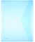 PP-Umschlag A4, Lochrand blau transparent