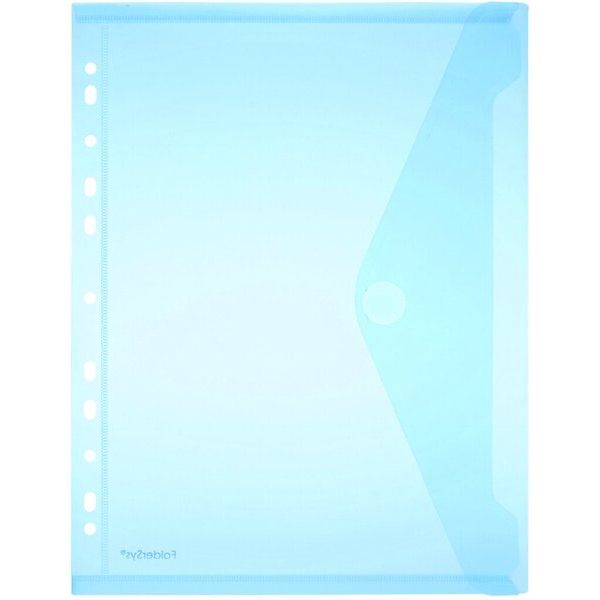 4250037421262 - Dokumententasche 40106-44 A4 hoch transparent blau Kunststoff Klettverschluss 4250037421262 10 Stück