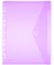 PP-Umschlag A4, Lochrand rot transparent
