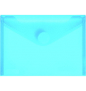 PP-Umschlag A6quer blau transparent