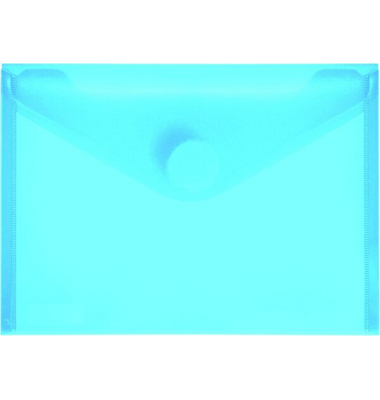 PP-Umschlag A6quer blau transparent