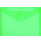 Dokumententasche 40116-54, A6 quer, transparent gr&uuml;n, Polypropylen (PP), Klettverschluss