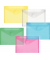 PP-Umschlag A6quer rot transparent