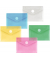 Dokumententasche 40117 A7 blau/transparent