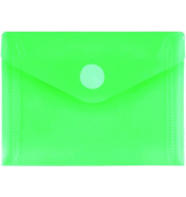 Dokumententasche 40117-54, A7 quer, transparent gr&uuml;n, Polypropylen (PP), Klettverschluss