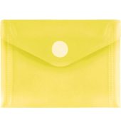 Dokumententasche 40117-64, A7 quer, transparent gelb, Polypropylen (PP), Klettverschluss