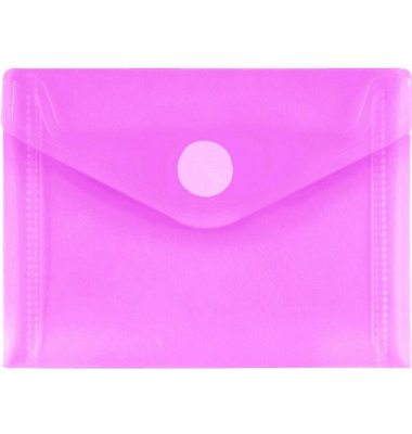 PP-Umschlag A7quer rot transparent