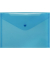 Dokumententasche 40912-44, A5, transparent blau, Kunststoff, Druckknopfverschluss