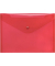 Dokumententasche - 40912-84, A5 quer, transparent rot, Polypropylen (PP), Druckknopfverschluss