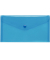 Dokumententasche 40913-44, Din Lang, transparent blau, Kunststoff, Druckknopfverschluss