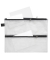 Reißverschlußtasche Mesh Bag Vierkammer PVC 343x270mm farblos/schwarz