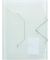 Eckspannmappe Jumbo 10028-04, A4 farblos-transparent Kunststoff 80g, f&uuml;r ca. 500 Blatt, mit 3 Einschlagklappen