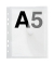 Dokumententasche 40159-04, A5, transparent farblos, Polypropylen (PP), Klettverschluss