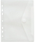 Dokumententasche 40156-04, A5, transparent farblos, Polypropylen (PP), Klettverschluss