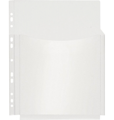 Katalog-Faltenhülle 40804-00 3/4 Abdeckung, oben offen, A4 klar, oben offen, 0,2mm