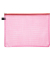 Reißverschlußtasche Mesh Bag PVC A4 347x262mm farblos/rot