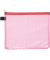 Reißverschlußtasche Mesh Bag PVC A5 244x190mm farblos/rot