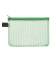 Reißverschlußtasche Mesh Bag PVC A6 173x118mm farblos/grün