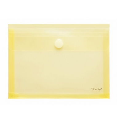 Dokumententasche 40114-64, A5, transluzent gelb, Polypropylen (PP), Klettverschluss