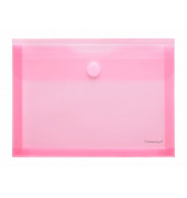 Dokumententasche 40114-84, A5, transluzent rot, Polypropylen (PP), Klettverschluss