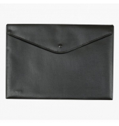 Dokumententasche 40111-30, A4, schwarz, Polypropylen (PP), Druckknopfverschluss