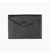 Dokumententasche 40112-30, A5, schwarz, Polypropylen (PP), Druckknopfverschluss