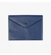 Dokumententasche 40112-40, A5, blau, Polypropylen (PP), Druckknopfverschluss