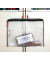 Bungee-Bag, A4, PVC-frei, grau/rot, PVC-frei, 2 rote Halteschlaufen zum