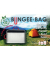 Bungee-Bag, A4, PVC-frei, grau/rot, PVC-frei, 2 rote Halteschlaufen zum