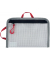 Bungee-Bag, A6, PVC-frei, grau/rot, PVC-frei, 2 rote Halteschlaufen zum