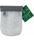 SnapBag, DIN A7, grauer Saum, farblos klar transparent, PVC-frei, mit