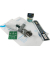 SnapBag, DIN A7, grauer Saum, farblos klar transparent, PVC-frei, mit