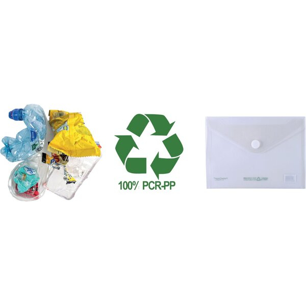 4250037431452 - Sichttasche FolderSys FolderGreen® A5 Querformat B 253 x H 180 mm Stärke 020 mm mit Klettverschluss 100 % PCR-PP transparent 10 Stück 4250037431452 - Sichttasche FolderSys FolderGreen® A5 Querformat B 253 x H 180 mm Stärke 020 mm mit Klettverschluss 100 % PCR-PP transparent 10 Stück