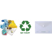 Dokumententasche FolderGreen 40706-00, Din A4, transparent farblos, Polypropylen (PP), Klettverschluss