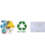 Dokumententasche FolderGreen 40706-00, Din A4, transparent farblos, Polypropylen (PP), Klettverschluss