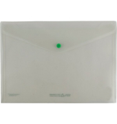 Dokumententasche FolderGreen 40711-00, A4, transparent farblos, Polypropylen (PP), Druckknopf