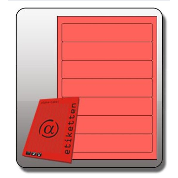 4250062155262 - selbstklebende Rückenschilder 5526 rot 190x38mm selbstklebend  4250062155262 Alpha label