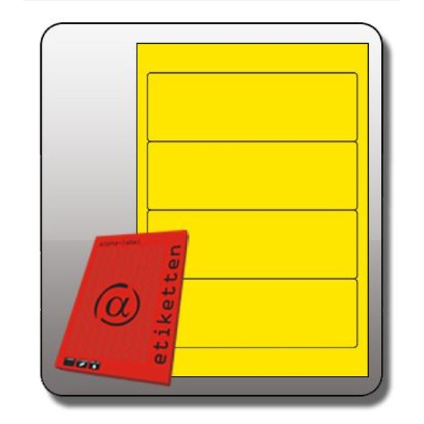 4250062155354 - selbstklebende Rückenschilder 5535 gelb 190x61mm selbstklebend  4250062155354 Alpha label