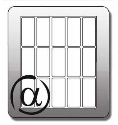 Etiketten 5804, wei&szlig;, 20x50mm