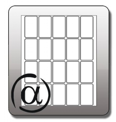 Etiketten 5805, wei&szlig;, 40x19mm